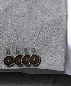 CG Anzug 80-140S0/424002+430013/81 Slim Fit, Schurwolle, Hellgrau meliert, Hellgrau -Anzüge & Westen Geschäft 323772 norm4