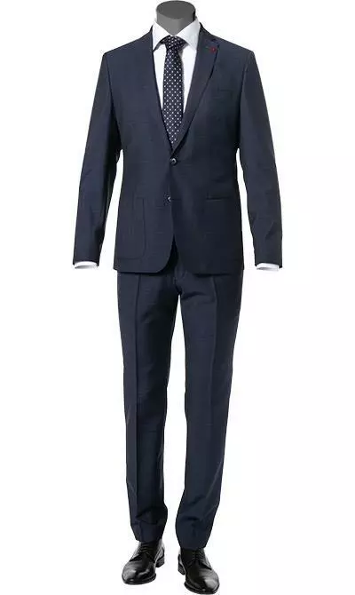 ROY ROBSON Anzug 050341797900+1295400/A401 Slim Fit, Schurwolle, Dunkelblau meliert, Dunkelblau 3 ROY ROBSON Anzug 050341797900+1295400/A401 Slim Fit, Schurwolle, Dunkelblau meliert, Dunkelblau