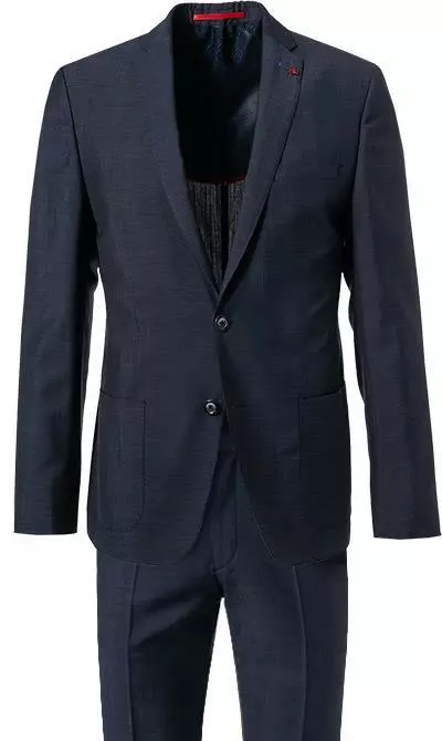 ROY ROBSON Anzug 050341797900+1295400/A401 Slim Fit, Schurwolle, Dunkelblau meliert, Dunkelblau 4 ROY ROBSON Anzug 050341797900+1295400/A401 Slim Fit, Schurwolle, Dunkelblau meliert, Dunkelblau – Bild 2