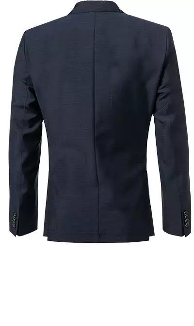 ROY ROBSON Anzug 050341797900+1295400/A401 Slim Fit, Schurwolle, Dunkelblau meliert, Dunkelblau 5 ROY ROBSON Anzug 050341797900+1295400/A401 Slim Fit, Schurwolle, Dunkelblau meliert, Dunkelblau – Bild 3