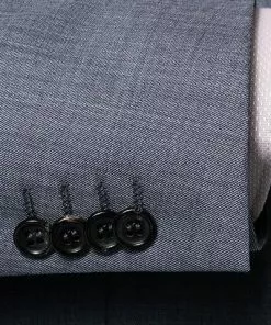 ROY ROBSON Anzug 050011215200+1267500/A420 Regular Fit, Schurwolle Super140 REDA, Graublau meliert, Mittelblau -Anzüge & Westen Geschäft 324157 norm4