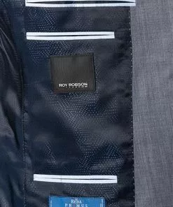 ROY ROBSON Anzug 050011215200+1267500/A420 Regular Fit, Schurwolle Super140 REDA, Graublau meliert, Mittelblau -Anzüge & Westen Geschäft 324157 norm5