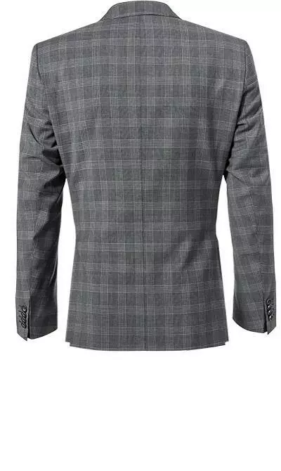 ROY ROBSON Anzug 050211694700+1295400+1737300/H050 Anzug mit Weste, Slim Fit, Schurwolle Super100, Anthrazit kariert, Pastellgrau 5 ROY ROBSON Anzug 050211694700+1295400+1737300/H050 Anzug mit Weste, Slim Fit, Schurwolle Super100, Anthrazit kariert, Pastellgrau – Bild 3