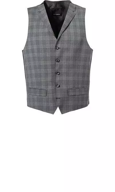 ROY ROBSON Anzug 050211694700+1295400+1737300/H050 Anzug mit Weste, Slim Fit, Schurwolle Super100, Anthrazit kariert, Pastellgrau 6 ROY ROBSON Anzug 050211694700+1295400+1737300/H050 Anzug mit Weste, Slim Fit, Schurwolle Super100, Anthrazit kariert, Pastellgrau – Bild 4