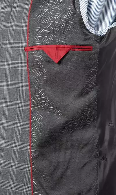 ROY ROBSON Anzug 050211694700+1295400+1737300/H050 Anzug mit Weste, Slim Fit, Schurwolle Super100, Anthrazit kariert, Pastellgrau 8 ROY ROBSON Anzug 050211694700+1295400+1737300/H050 Anzug mit Weste, Slim Fit, Schurwolle Super100, Anthrazit kariert, Pastellgrau – Bild 6