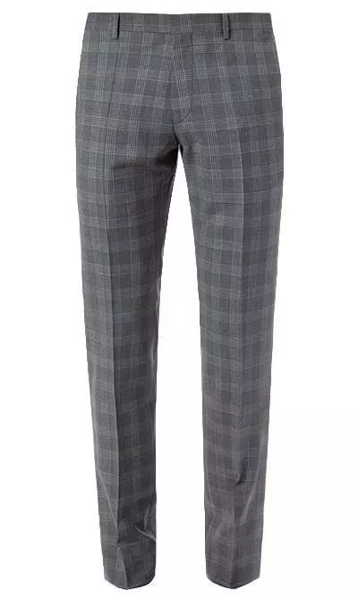 ROY ROBSON Anzug 050211694700+1295400+1737300/H050 Anzug mit Weste, Slim Fit, Schurwolle Super100, Anthrazit kariert, Pastellgrau 10 ROY ROBSON Anzug 050211694700+1295400+1737300/H050 Anzug mit Weste, Slim Fit, Schurwolle Super100, Anthrazit kariert, Pastellgrau – Bild 8