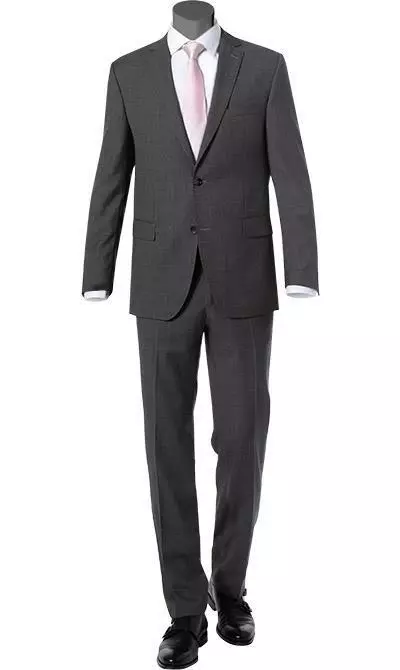Carl Gross Anzug 70-062S0/323022+332023/82 Modern Fit, Schurwolle Super100, Anthrazit meliert, Dunkelgrau 3 Carl Gross Anzug 70-062S0/323022+332023/82 Modern Fit, Schurwolle Super100, Anthrazit meliert, Dunkelgrau