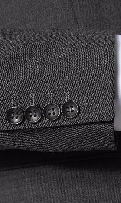 Carl Gross Anzug 70-062S0/323022+332023/82 Modern Fit, Schurwolle Super100, Anthrazit meliert, Dunkelgrau 6 Carl Gross Anzug 70-062S0/323022+332023/82 Modern Fit, Schurwolle Super100, Anthrazit meliert, Dunkelgrau – Bild 4