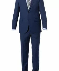 Carl Gross Anzug 70-062S0/323022+332023/62 Modern Fit, Schurwolle Super100, Blau meliert, Blau