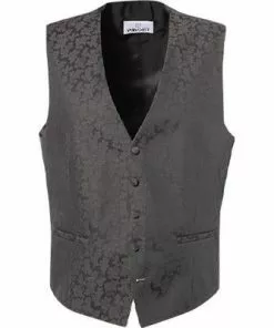 Wilvorst Weste graubraun 497115/64/87 Wolle, Taupe