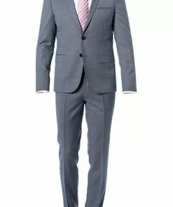 HUGO Anzug Arti/Hesten 50393671+50393671/434 Anzug Arti-Hesten, Extra Slim Fit, Schurwolle, Taubenblau meliert, Blau