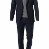 Strellson Anzug Cerf-Mandor 30016214/402 Extra Slim Fit, Schurwolle Super100, Dunkelblau gestreift , Marineblau
