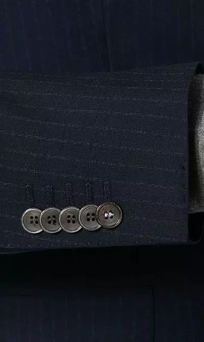 Strellson Anzug Cerf-Mandor 30016214/402 Extra Slim Fit, Schurwolle Super100, Dunkelblau gestreift , Marineblau 6 Strellson Anzug Cerf-Mandor 30016214/402 Extra Slim Fit, Schurwolle Super100, Dunkelblau gestreift , Marineblau – Bild 4