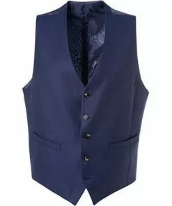 DIGEL Weste Dan 99652/160008/24 Schurwolle, Navy meliert, Dunkelblau