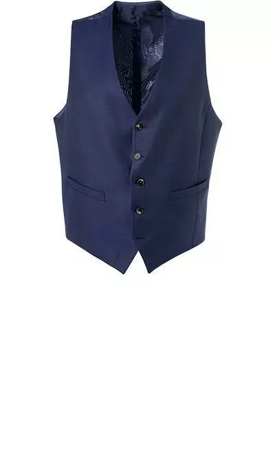 DIGEL Anzug 99652/120033+160008+116062/24 Modern Fit, Schurwolle, Navy meliert, Dunkelblau 6 DIGEL Anzug 99652/120033+160008+116062/24 Modern Fit, Schurwolle, Navy meliert, Dunkelblau – Bild 4