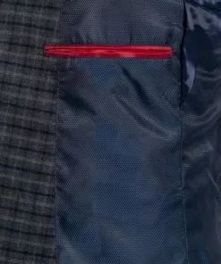 CINQUE Anzug 2252 + 2116-3167/69 Slim Fit, Flanell, Blau kariert, Blau -Anzüge & Westen Geschäft 326554 norm5