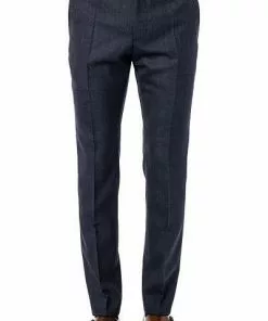 Strellson Hose Madden 30017699/402 Extra Slim Fit, Schurwolle, Navy meliert, Dunkelblau