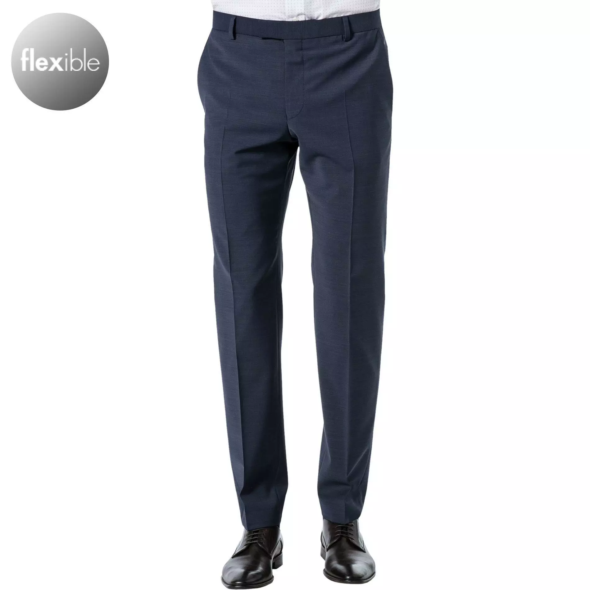 Strellson Hose Mercer 30018470/412 Slim Fit, Wolle, Dunkelblau meliert, Dunkelblau 3 Strellson Hose Mercer 30018470/412 Slim Fit, Wolle, Dunkelblau meliert, Dunkelblau
