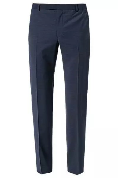 Strellson Hose Mercer 30018470/412 Slim Fit, Wolle, Dunkelblau meliert, Dunkelblau 5 Strellson Hose Mercer 30018470/412 Slim Fit, Wolle, Dunkelblau meliert, Dunkelblau – Bild 3