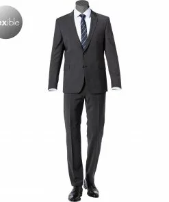 Strellson Anzug Allen-Mercer 30018469+470/019 Slim Fit, Woll-Stretch, Anthrazit meliert, Anthrazit