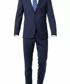 OSCAR JACOBSON Anzug 30503700+51703700/220 Woll-Stretch, Dunkelblau, Blau