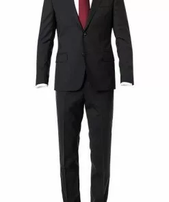 OSCAR JACOBSON Anzug 30503700+51703700/311 Woll-Stretch, Schwarz