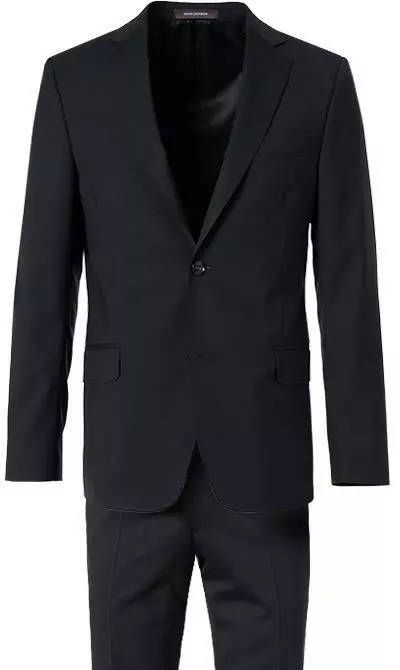 OSCAR JACOBSON Anzug 31003700+51703700/311 Woll-Stretch, Schwarz 4 OSCAR JACOBSON Anzug 31003700+51703700/311 Woll-Stretch, Schwarz – Bild 2