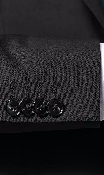 OSCAR JACOBSON Anzug 31003700+51703700/311 Woll-Stretch, Schwarz 6 OSCAR JACOBSON Anzug 31003700+51703700/311 Woll-Stretch, Schwarz – Bild 4