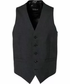 OSCAR JACOBSON Weste Carlo 4428515/110 Wolle, Anthrazit meliert, Dunkelgrau