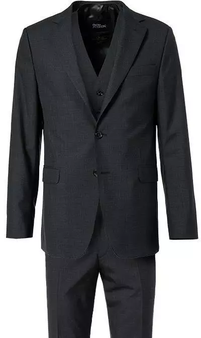 OSCAR JACOBSON Anzug 31008515+4428515+5115/110 Anzug mit Weste, Wolle, Anthrazit meliert, Dunkelgrau 4 OSCAR JACOBSON Anzug 31008515+4428515+5115/110 Anzug mit Weste, Wolle, Anthrazit meliert, Dunkelgrau – Bild 2