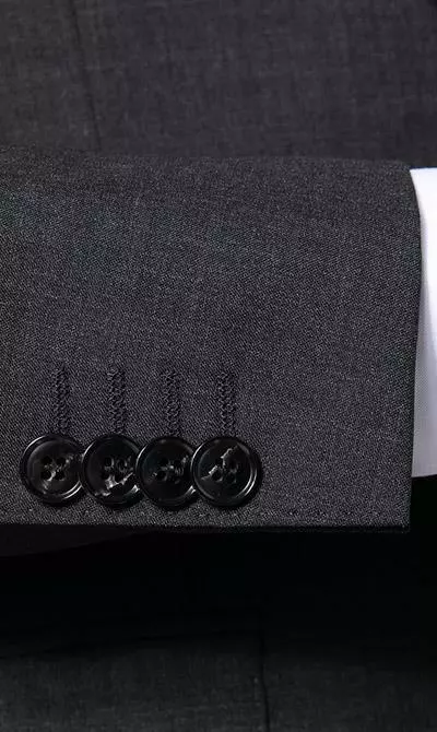 OSCAR JACOBSON Anzug 31008515+4428515+5115/110 Anzug mit Weste, Wolle, Anthrazit meliert, Dunkelgrau 7 OSCAR JACOBSON Anzug 31008515+4428515+5115/110 Anzug mit Weste, Wolle, Anthrazit meliert, Dunkelgrau – Bild 5