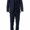 OSCAR JACOBSON Anzug 31008515+4428515+5115/215 Anzug mit Weste, Wolle, Dunkelblau, Blau -Anzüge & Westen Geschäft 329390 norm