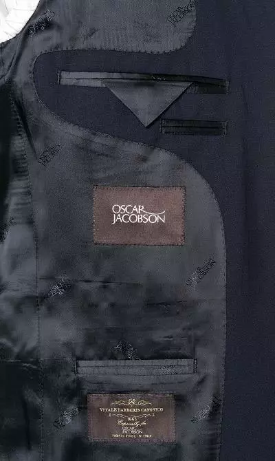 OSCAR JACOBSON Anzug 31008515+4428515+5115/215 Anzug mit Weste, Wolle, Dunkelblau, Blau 8 OSCAR JACOBSON Anzug 31008515+4428515+5115/215 Anzug mit Weste, Wolle, Dunkelblau, Blau – Bild 6