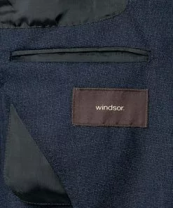 Windsor Anzug 30017445+16526+16540/410 Anzug Garon-Santio, Shaped Fit, Wolle, Nachtblau meliert, Marine -Anzüge & Westen Geschäft 329601 norm6