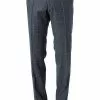 Carl Gross Hose Shiver 92-110N6/139283/62 Modern Fit, Schurwolle, Graphit-blau kariert, Dunkelblau -Anzüge & Westen Geschäft 330066 norm