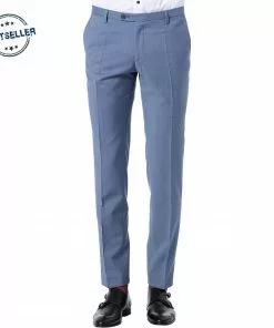 CG Hose Pascal 80-140S0/430013/61 Slim Fit, Schurwolle, Rauchblau, Hellblau