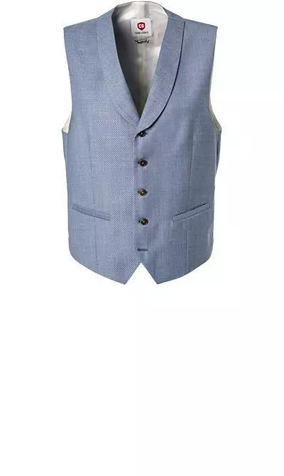 CG Anzug 80-140S0/424002+430013+139N1/441043/61 Anzug mit Weste, Slim Fit, Schurwolle, Rauchblau, Hellblau 7 CG Anzug 80-140S0/424002+430013+139N1/441043/61 Anzug mit Weste, Slim Fit, Schurwolle, Rauchblau, Hellblau – Bild 5