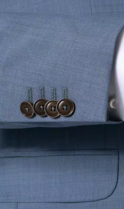 CG Anzug 80-140S0/424002+430013+139N1/441043/61 Anzug mit Weste, Slim Fit, Schurwolle, Rauchblau, Hellblau 8 CG Anzug 80-140S0/424002+430013+139N1/441043/61 Anzug mit Weste, Slim Fit, Schurwolle, Rauchblau, Hellblau – Bild 6