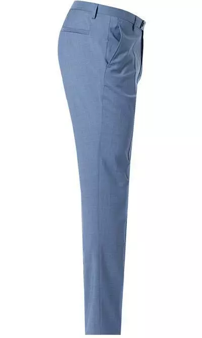 CG Anzug 80-140S0/424002+430013+139N1/441043/61 Anzug mit Weste, Slim Fit, Schurwolle, Rauchblau, Hellblau 12 CG Anzug 80-140S0/424002+430013+139N1/441043/61 Anzug mit Weste, Slim Fit, Schurwolle, Rauchblau, Hellblau – Bild 10