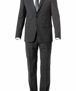 DIGEL Anzug Damian-S/Per-V 99605/121058+111066/43 Modern Fit, Schurwoll-Stretch wasserabweisend, Anthrazit