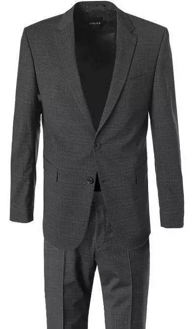 DIGEL Anzug Damian-S/Per-V 99605/121058+111066/43 Modern Fit, Schurwoll-Stretch wasserabweisend, Anthrazit 4 DIGEL Anzug Damian-S/Per-V 99605/121058+111066/43 Modern Fit, Schurwoll-Stretch wasserabweisend, Anthrazit – Bild 2