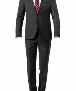 HUGO Anzug Arti/Hesten 50416828+50420145/010 Anzug Arti-Hesten, Extra Slim Fit, Schurwolle, Anthrazit