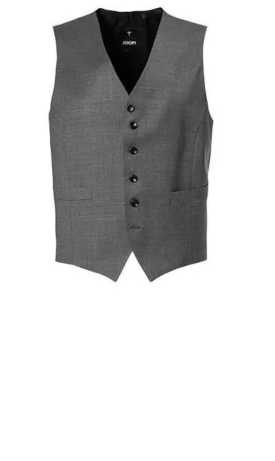 JOOP! Anzug 30003099+30003106+30003110/042 Anzug mit Weste, Slim Fit, Woll-Stretch, Steingrau meliert, Steingrau 6 JOOP! Anzug 30003099+30003106+30003110/042 Anzug mit Weste, Slim Fit, Woll-Stretch, Steingrau meliert, Steingrau – Bild 4
