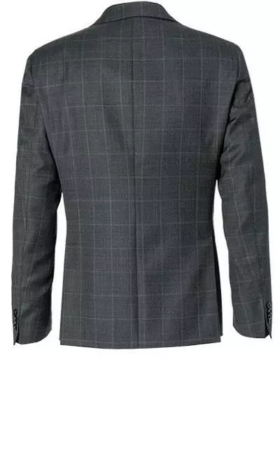 EDUARD DRESSLER Anzug Sean-Jim 10S11/5B31/24 Shaped Fit, Schurwolle Super110, Anthrazit kariert, Dunkelgrau 5 EDUARD DRESSLER Anzug Sean-Jim 10S11/5B31/24 Shaped Fit, Schurwolle Super110, Anthrazit kariert, Dunkelgrau – Bild 3