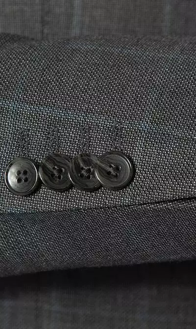 EDUARD DRESSLER Anzug Sean-Jim 10S11/5B31/24 Shaped Fit, Schurwolle Super110, Anthrazit kariert, Dunkelgrau 6 EDUARD DRESSLER Anzug Sean-Jim 10S11/5B31/24 Shaped Fit, Schurwolle Super110, Anthrazit kariert, Dunkelgrau – Bild 4