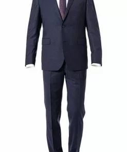 EDUARD DRESSLER Anzug Sean-Jim 10S05/5B31+3B35/42 Shaped Fit, Schurwoll-Stretch, Dunkelblau