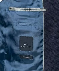 EDUARD DRESSLER Anzug Sean-Jim 10S05/5B31+3B35/42 Shaped Fit, Schurwoll-Stretch, Dunkelblau -Anzüge & Westen Geschäft 332825 norm6