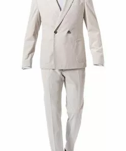 BOSS Cordanzug Nielsen/Banks 50417837+50417904/102 Anzug Nielsen-Banks, Slim Fit, Offwhite, Beige