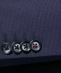 ROY ROBSON Anzug 050351295400+1295400/A410 Slim Fit, Schurwoll-Stretch wasserabweisend, Dunkelblau meliert, Dunkelblau -Anzüge & Westen Geschäft 335813 norm4