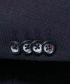 ROY ROBSON Anzug 050631594900+1295400/A410 Slim Fit, Schurwolle Super100 wasserabweisend, Dunkelblau gemustert, Dunkelblau -Anzüge & Westen Geschäft 335816 norm4